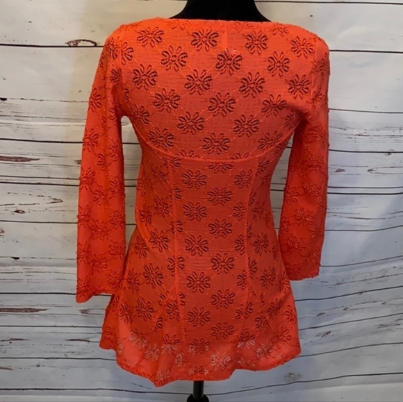 NWT FREE PEOPLE Daisy Pointelle Peplum Top - Picture 12 of 15